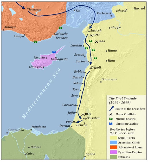 Mapa das Cruzadas