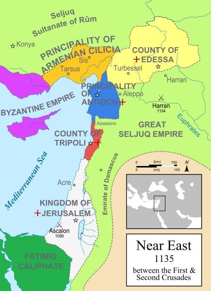 Mapa da Invasão Cruzada